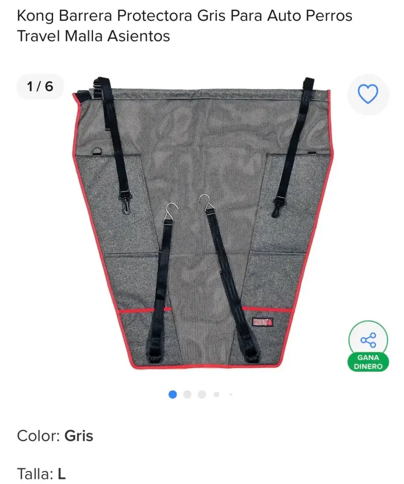 Barrera protectora gris para auto - 2