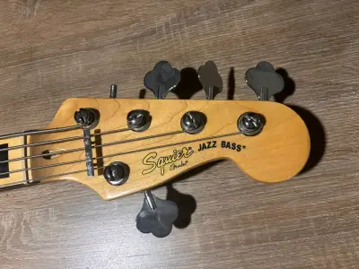 Bajo eléctrico madera natural - miniatura 3