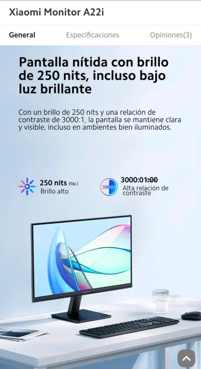 Monitor Xiaomi 21 pulgadas - miniatura 5
