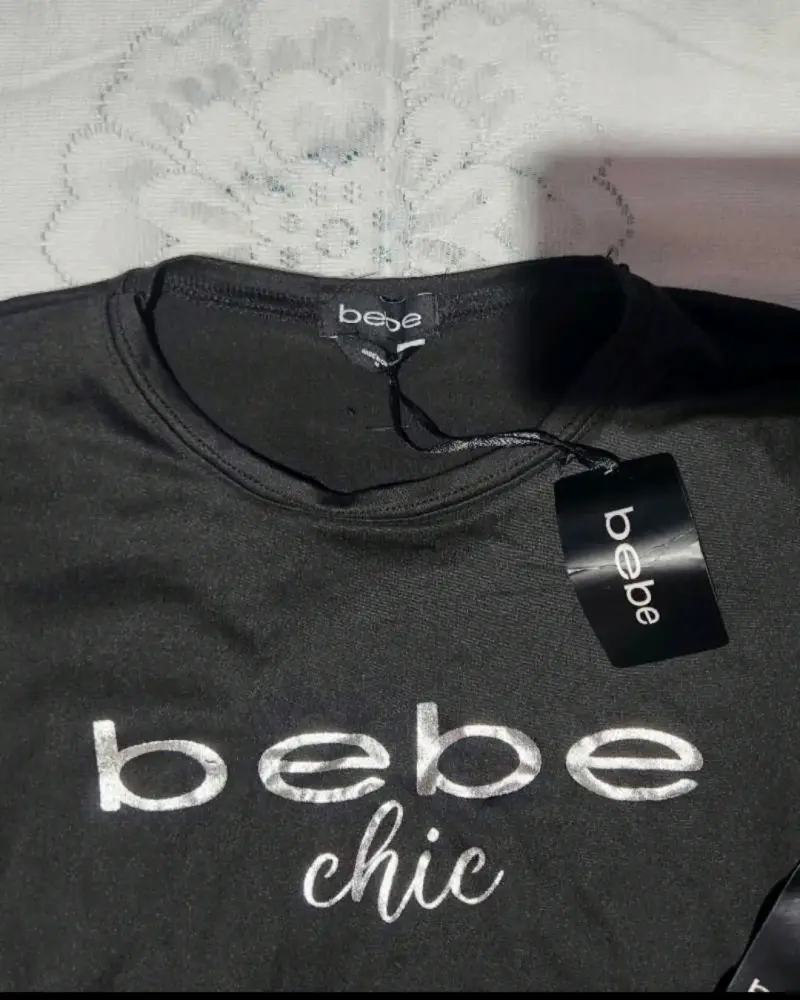 Polera crop negra Bebe Chic - 2
