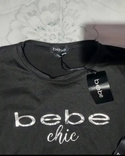 Polera crop negra Bebe Chic - miniatura 2