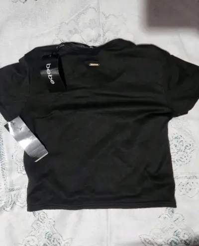 Polera crop negra Bebe Chic - miniatura 3