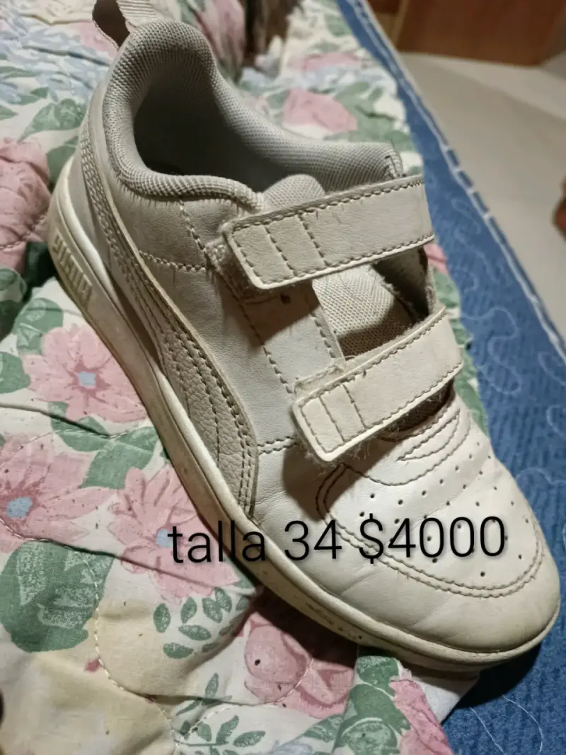 Zapatilla blanca talla 34