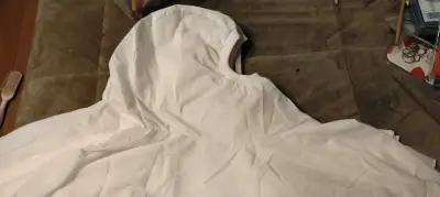 Capucha misionero blanco para trabajar en cocina - miniatura 1