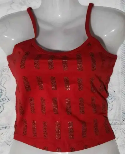 Crop rojo Guess nuevo original - miniatura 2