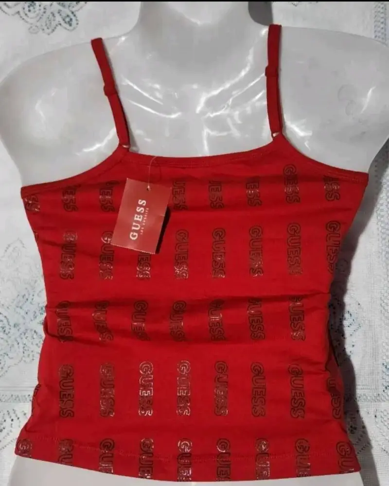Crop rojo Guess nuevo original - 5