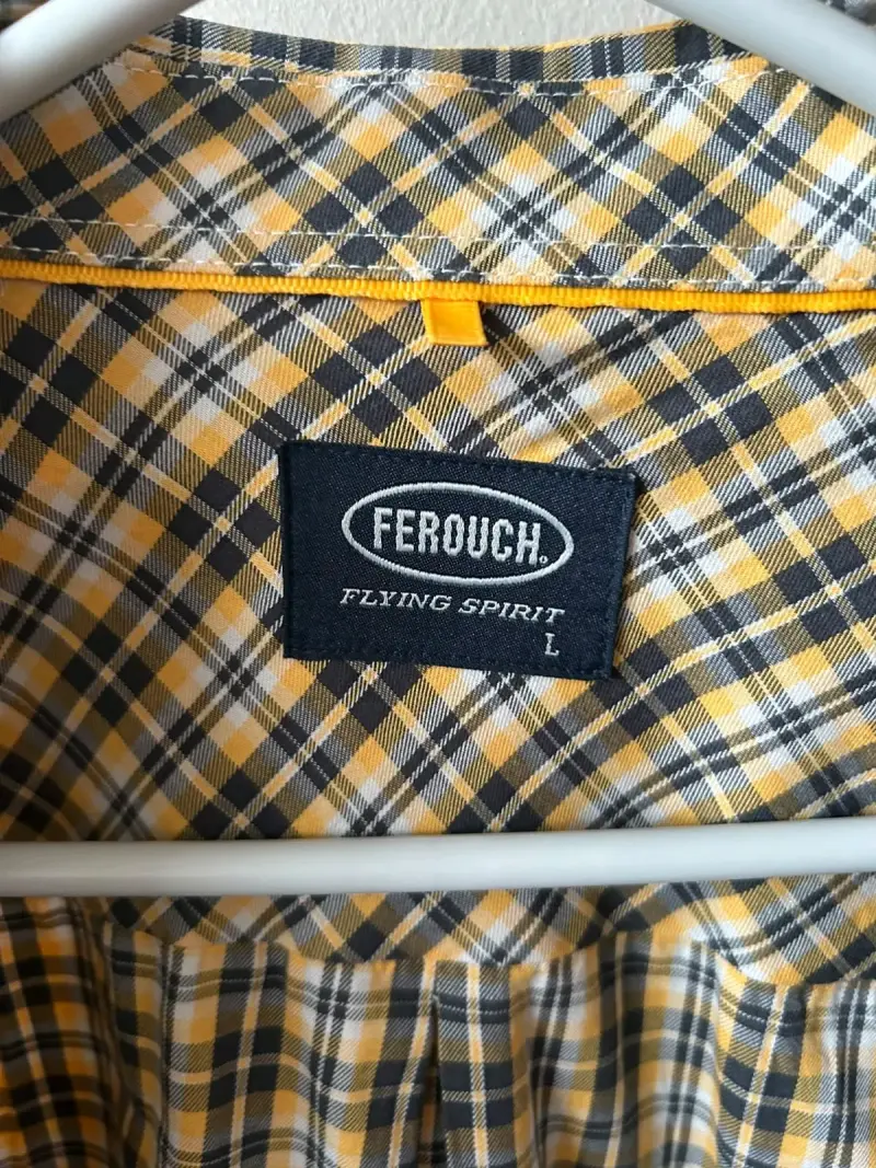 Camisa a cuadros amarilla Ferouch - 2