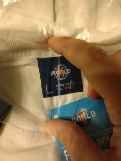 Polera polo blanca T-World - miniatura 2
