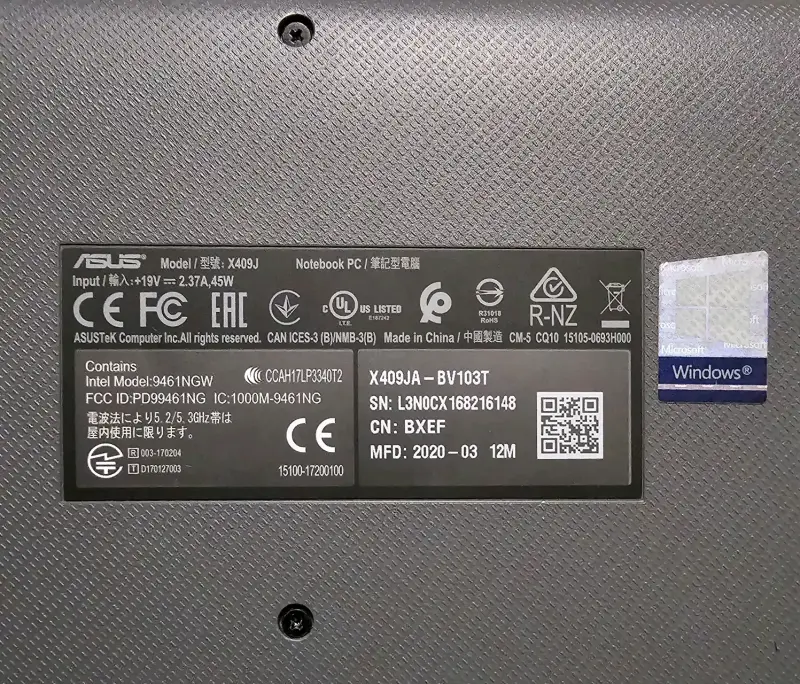 Notebook ASUS con cargador - 4