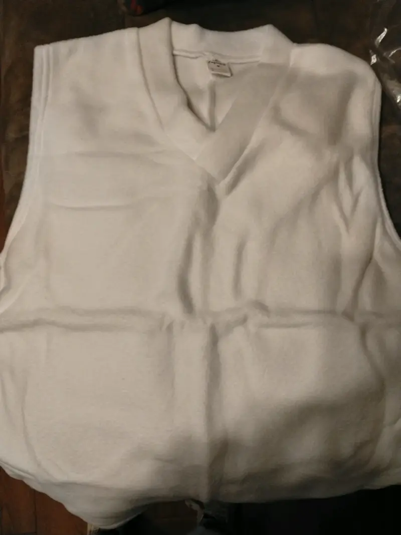 Polar blanco sin mangas