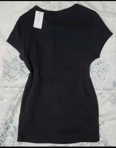 Polera negra American Eagle 77 - miniatura 3