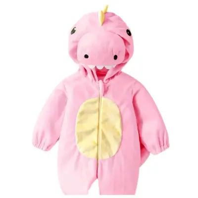 Disfraz de dinosaurio rosado 3-6 meses - miniatura 1