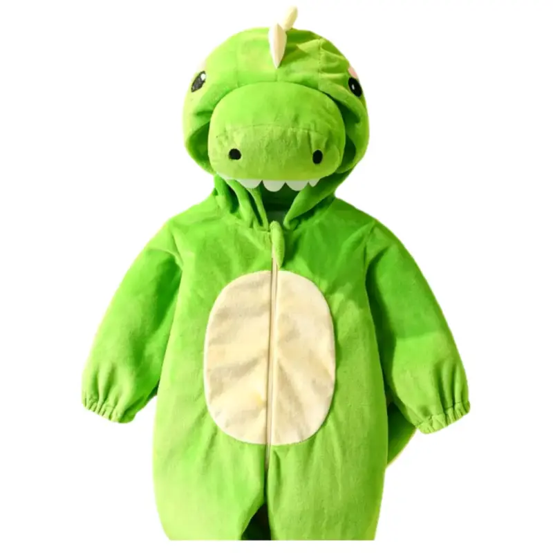 Disfraz infantil de dinosaurio verde 1-3 meses - 1