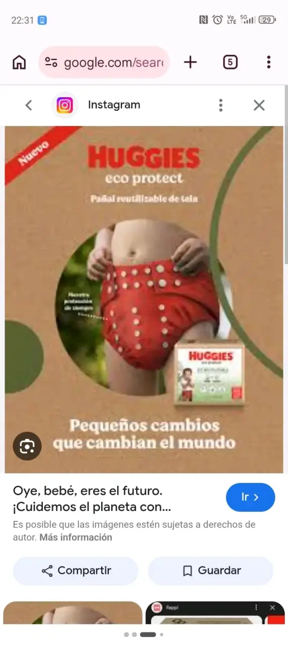 Pañal reutilizable de tela Huggies