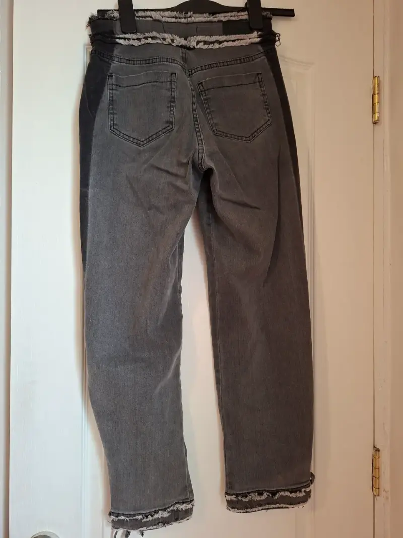 Pantalones gris oscuro ajustables - 2