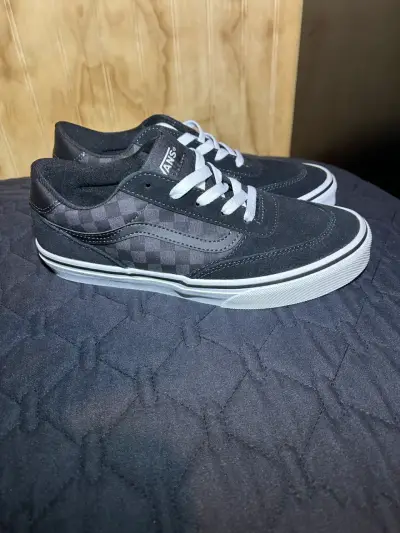 Zapatillas Vans negras a cuadros - miniatura 1