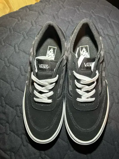 Zapatillas Vans negras a cuadros - miniatura 3
