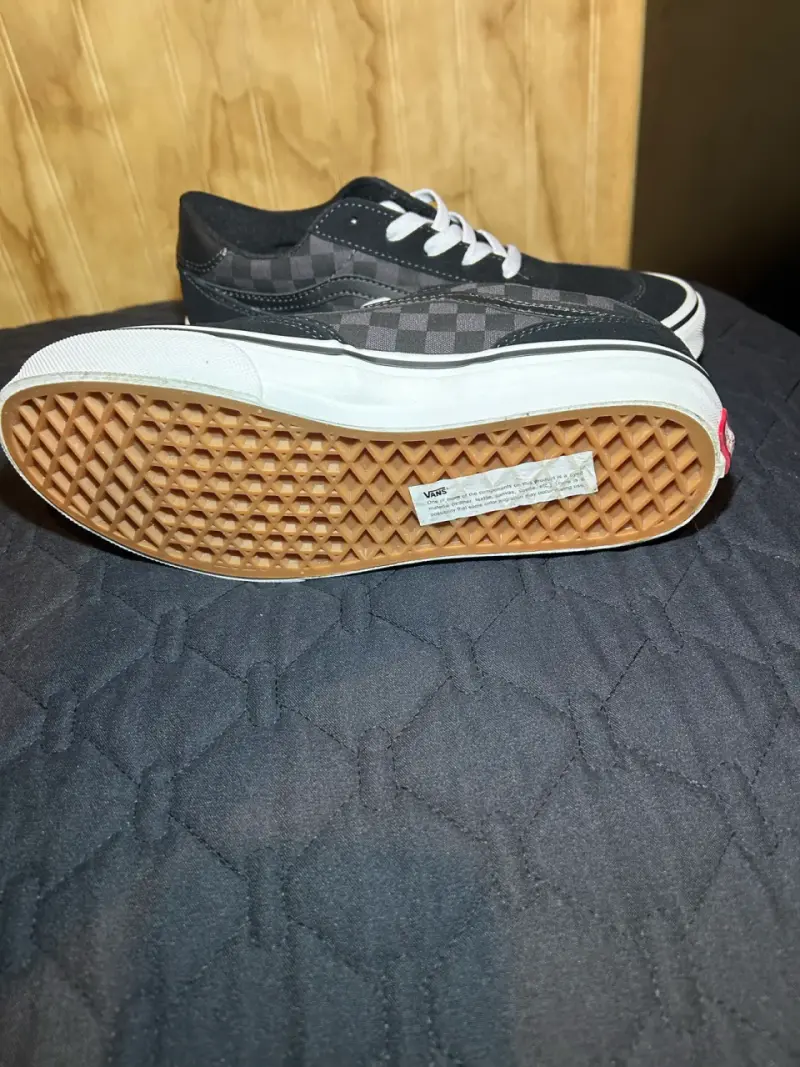 Zapatillas Vans negras a cuadros - 4