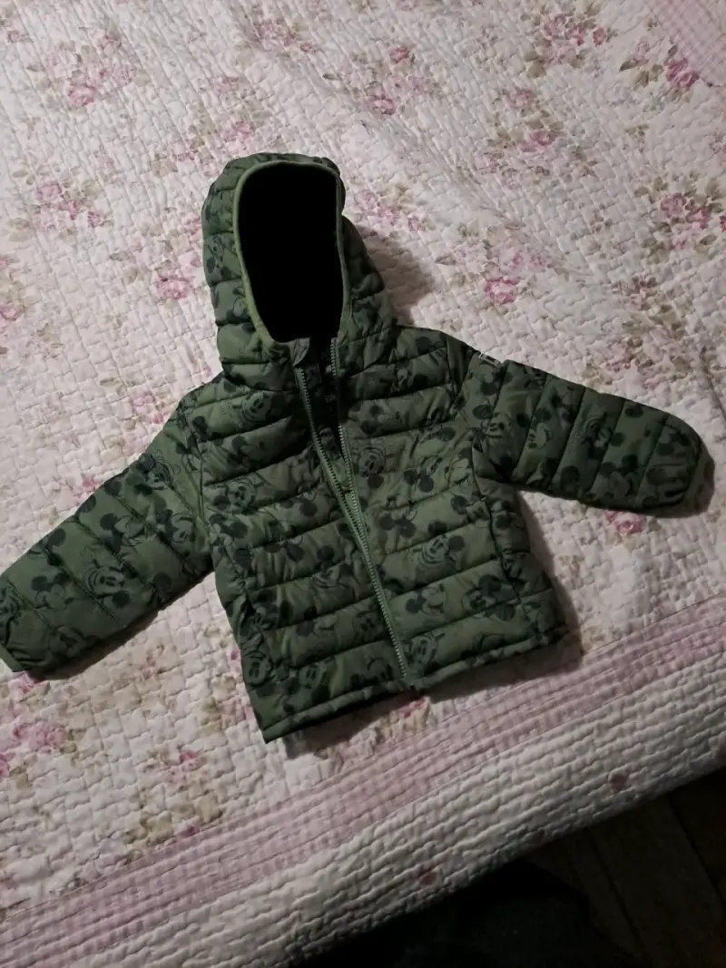 Chaqueta acolchada verde infantil - 3