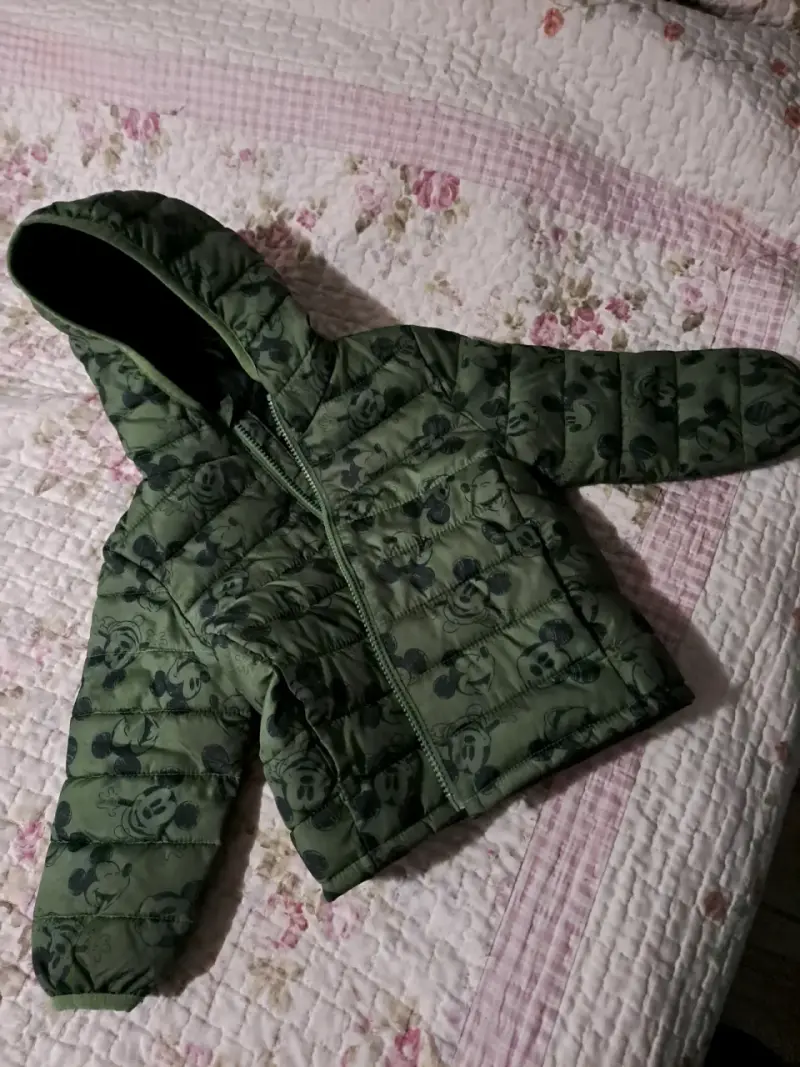 Chaqueta acolchada verde infantil - 4
