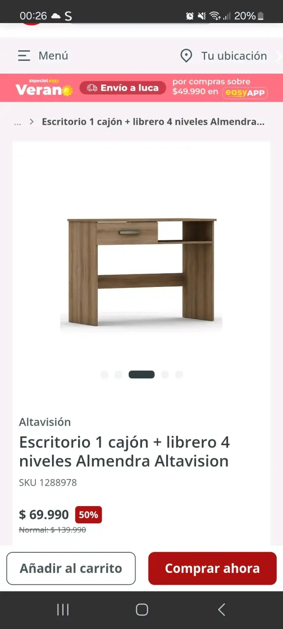 Escritorio con cajón Altavisión