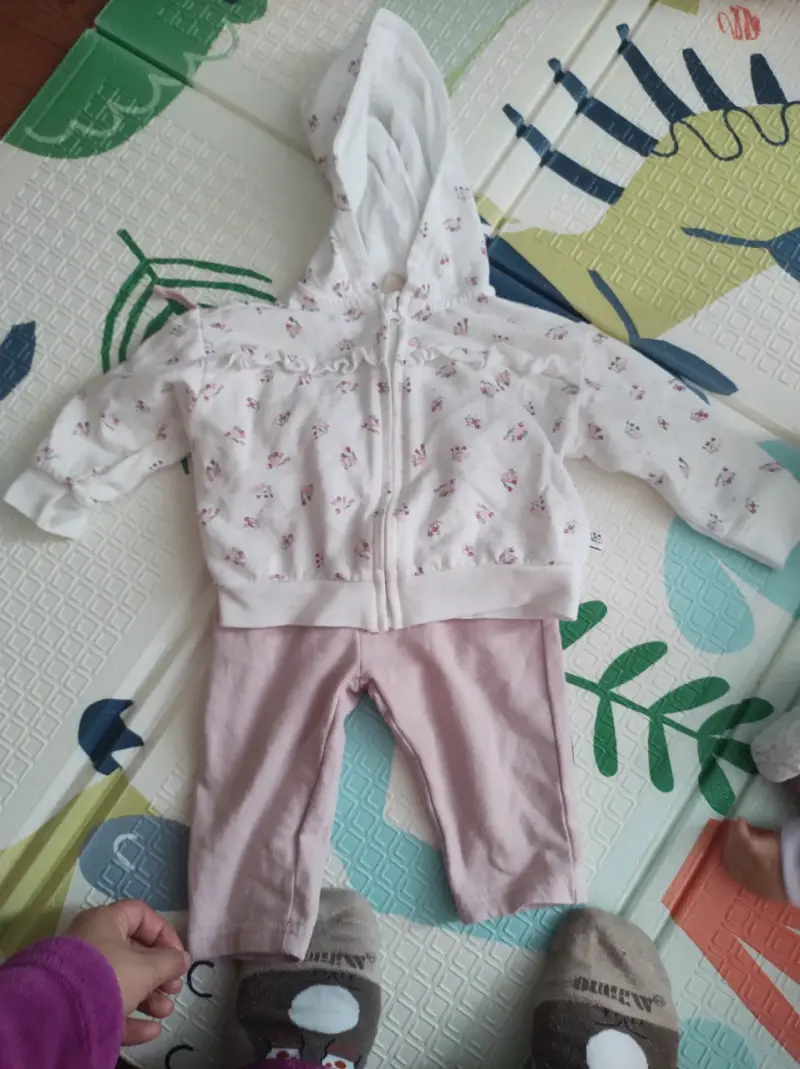 Pantalones para niños, rosado y jeans - 4