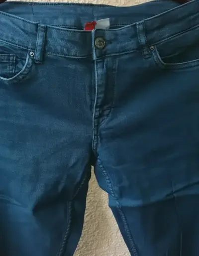 Pantalon Verde Oscuro, talla 40, H&M - miniatura 4