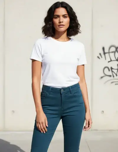 Pantalon Verde Oscuro, talla 40, H&M - miniatura 6