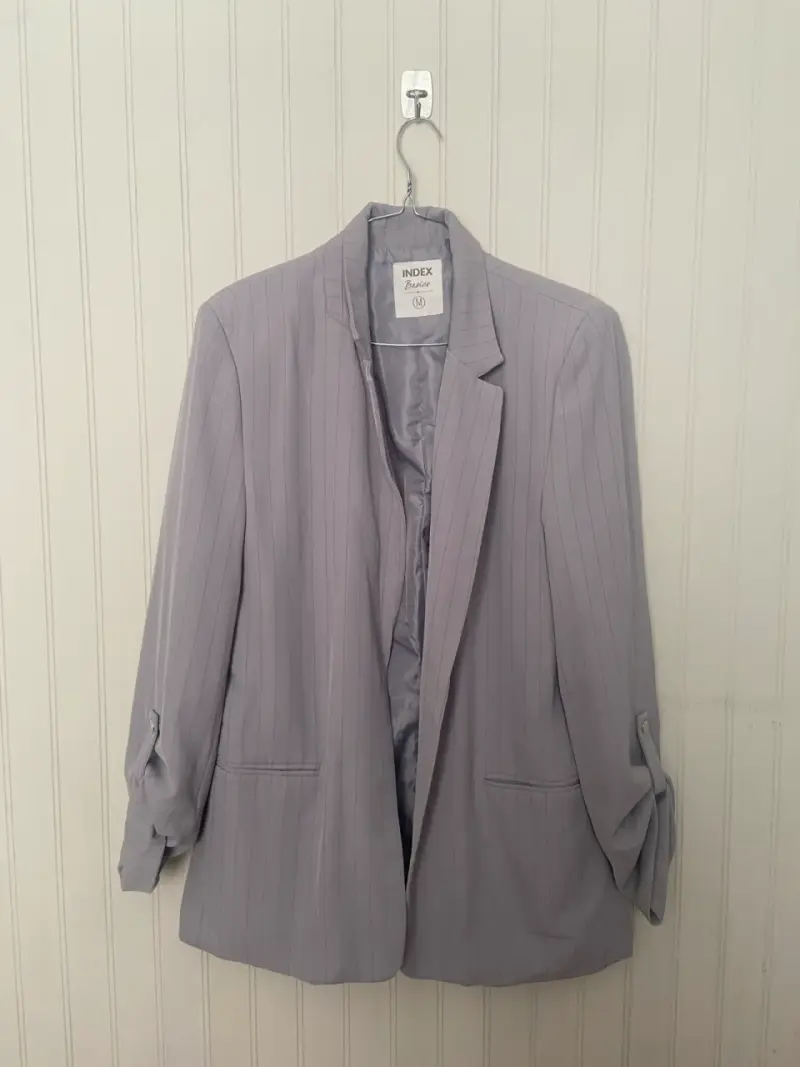 Blazer gris a rayas Index - 3