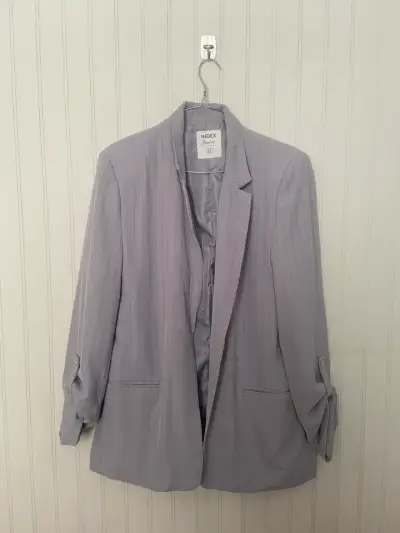 Blazer gris a rayas Index - miniatura 3