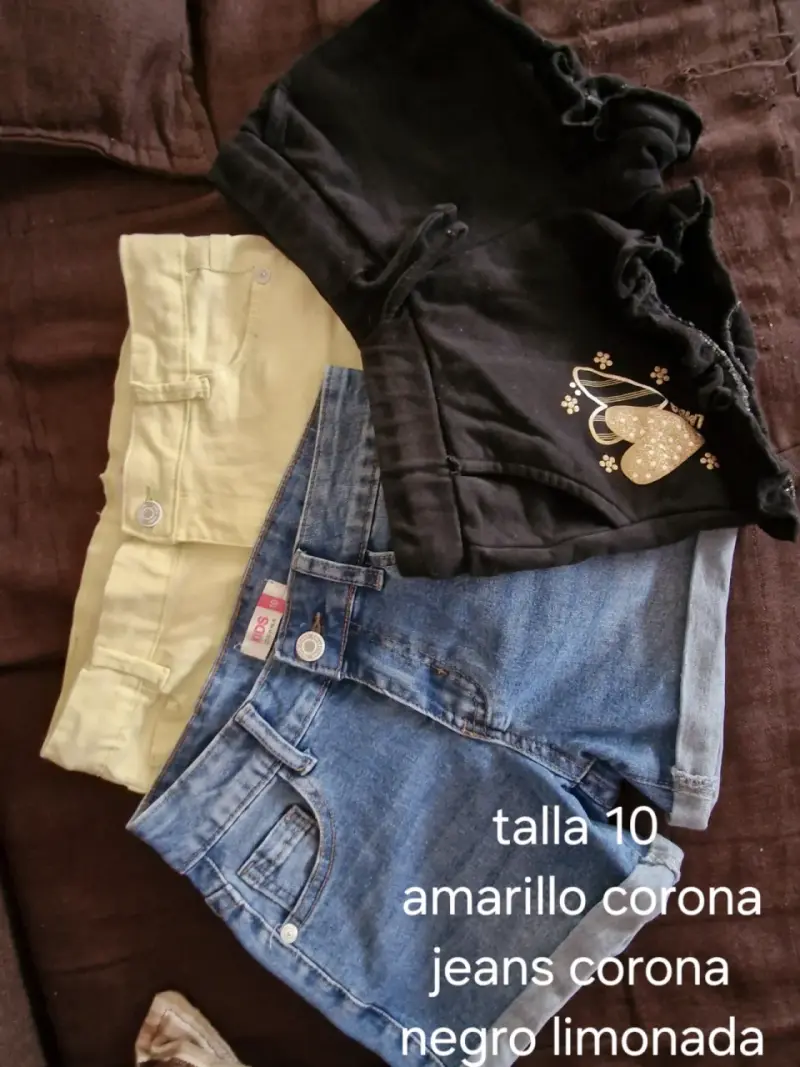 Lote de shorts talla 10
