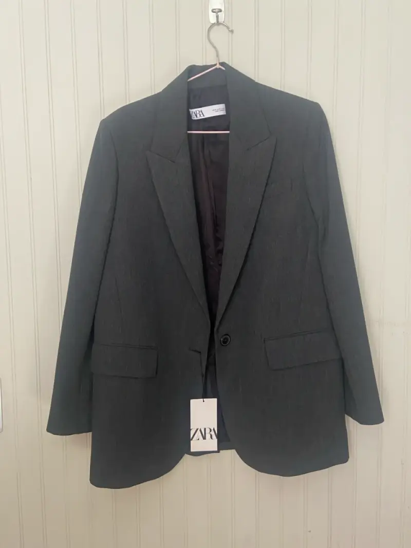 Blazer gris oscuro Zara - 1