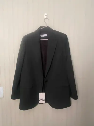 Blazer gris oscuro Zara - miniatura 2