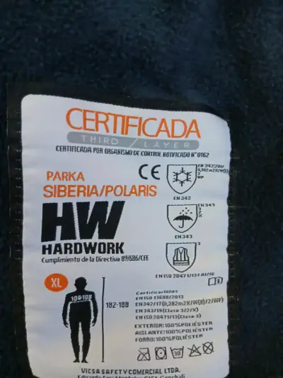 Parka reflectante HARD WORK - miniatura 3