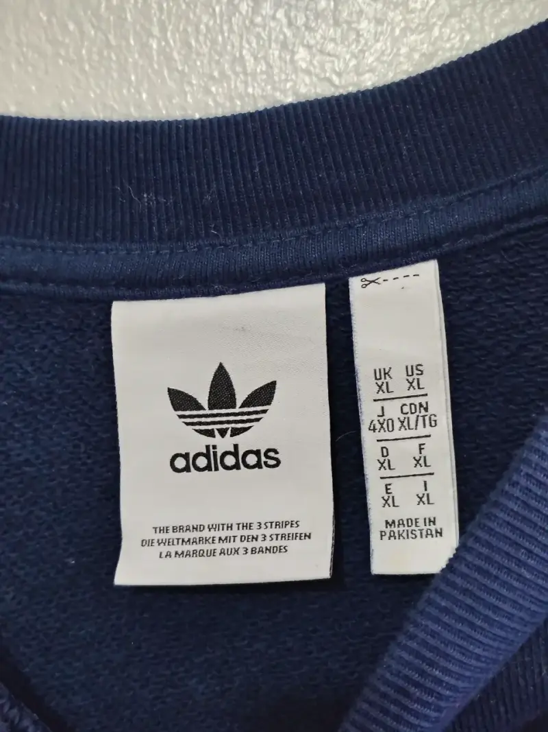 Polerón Adidas azul Talla XL - 3