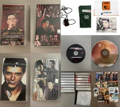 Colección de VHS y merchandising Alejandro Sanz - miniatura 1