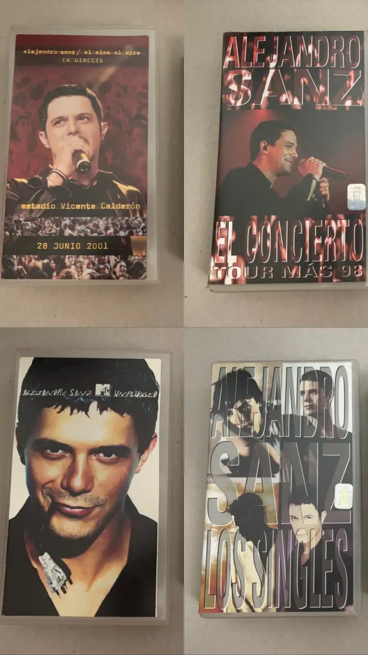 Colección de VHS y merchandising Alejandro Sanz - 2