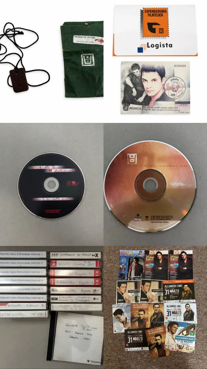 Colección de VHS y merchandising Alejandro Sanz - 3