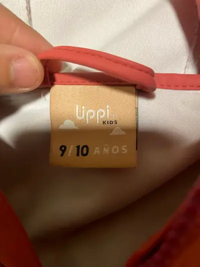Chaquet impermeable lippí roja y marrón Talla 9y10 - miniatura 2
