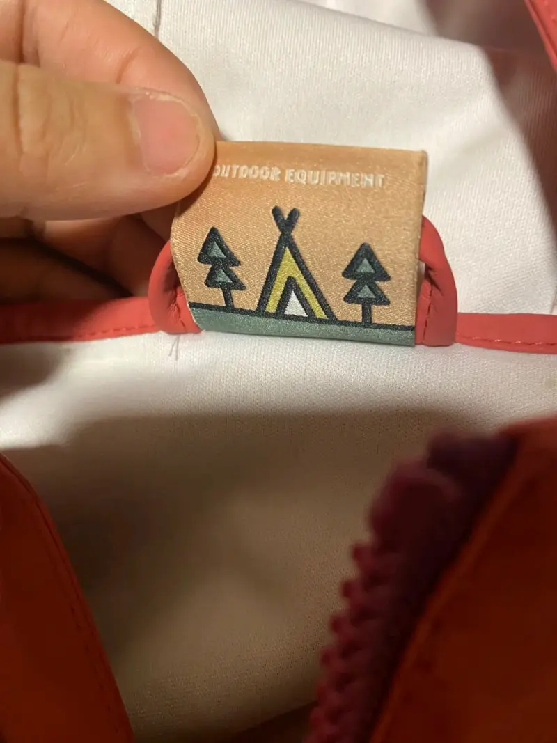 Chaquet impermeable lippí roja y marrón Talla 9y10 - 3