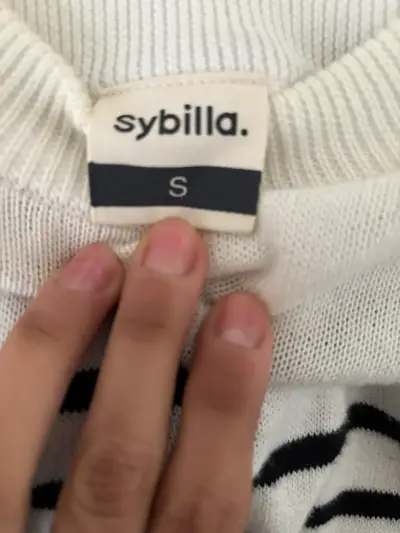 Suéter rayado blanco y negro Sybilla S - miniatura 3