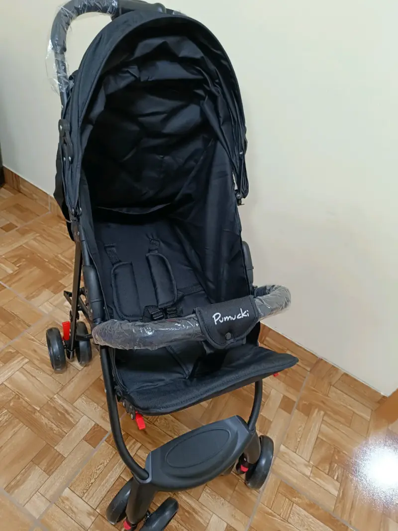 Coche de bebé negro compacto - 3