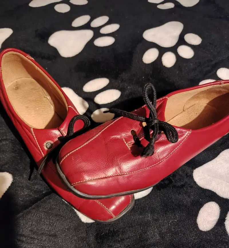 Mocasines de cuero rojos - 2