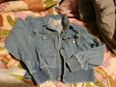 Chaqueta de mezclilla azul - miniatura 1
