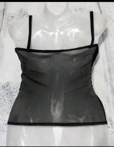 Top negro nuevo con estampado de arañas - miniatura 5