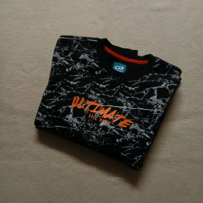 Polerón estampado negro y blanco - 3