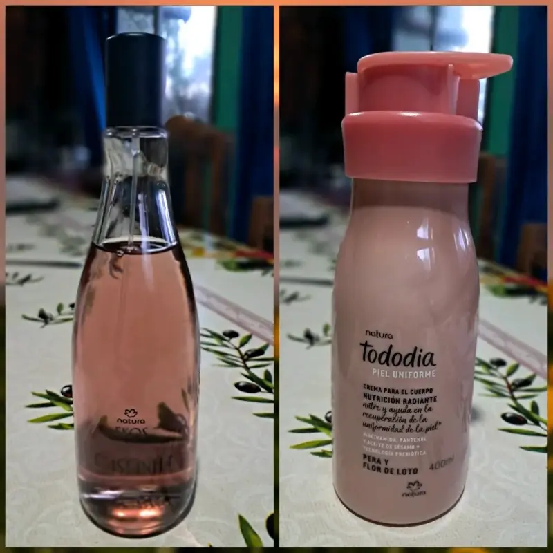 Perfume y crema Natura
