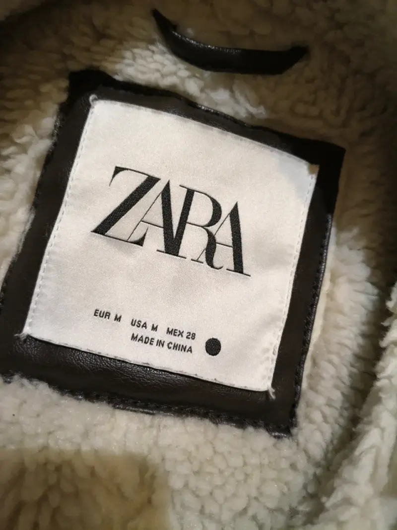 Chaleco Zara con lana beige - 3