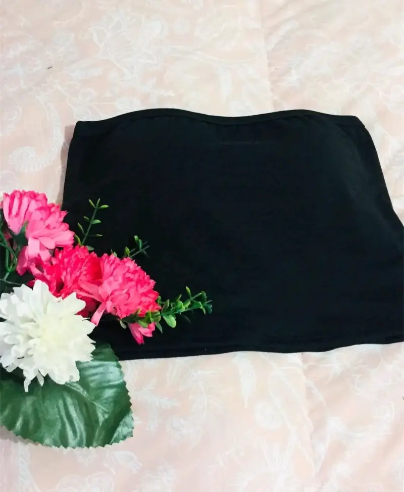 Top negro sin tirantes - 1