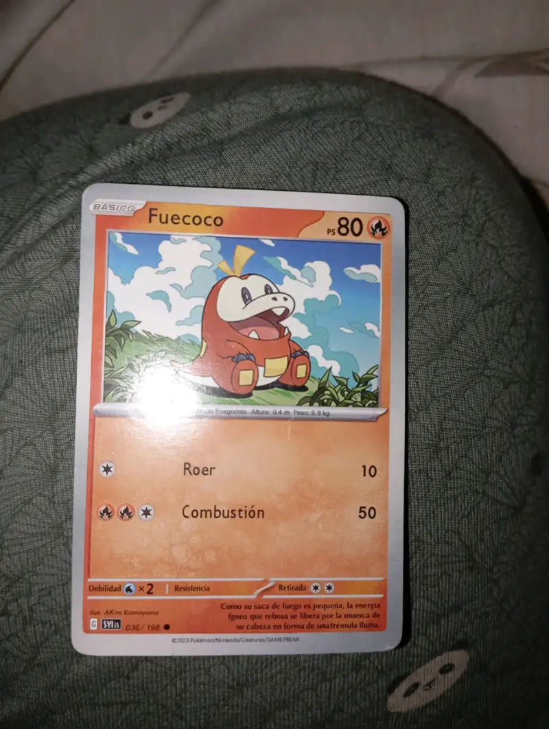 Carta Pokémon Fuecoco Básico